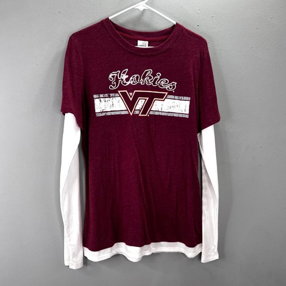 Virginia Tech Hokies T Shirt size XL Long Sleeve Graphic Creative Apparel NWT - Picture 2 of 8